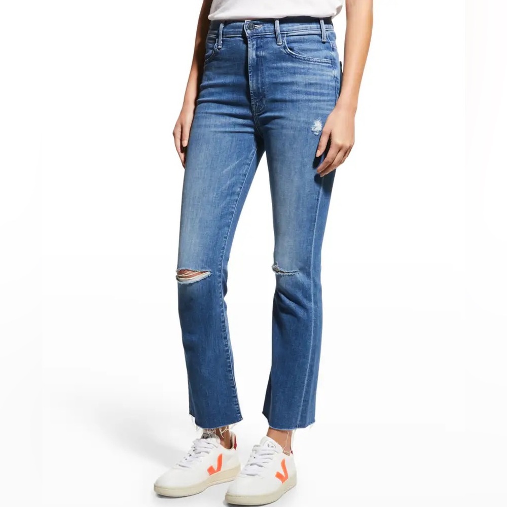 NWOT MOTHER Denim The Hustler Ankle Fray, Can’t Stop Staring, size 26